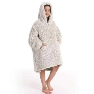 Cozy Sherpa Wearable Blanket Hoodie - Ultimate Comfort for All