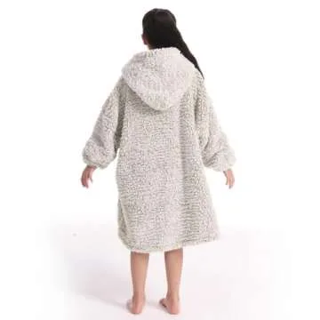 Cozy Sherpa Wearable Blanket Hoodie - Ultimate Comfort for All