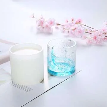 VTurboWay Big DIY Cylinder Resin Plant Mold, Internal Diameter 2.95", Internal Depth 2.95", Cylinder Silicone Molds, DIY Flower Pot Molds, Planter Pot Mold, Pen Holder molds