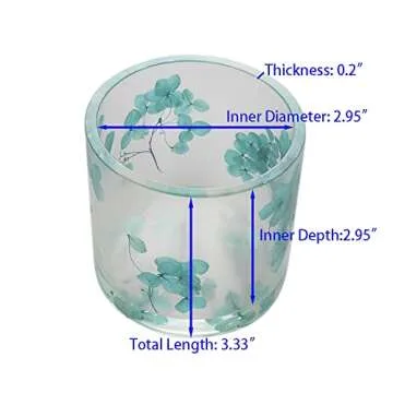 VTurboWay Big DIY Cylinder Resin Plant Mold, Internal Diameter 2.95", Internal Depth 2.95", Cylinder Silicone Molds, DIY Flower Pot Molds, Planter Pot Mold, Pen Holder molds