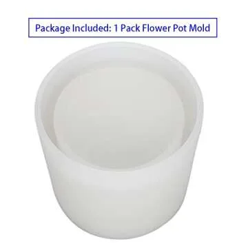 VTurboWay Big DIY Cylinder Resin Plant Mold, Internal Diameter 2.95", Internal Depth 2.95", Cylinder Silicone Molds, DIY Flower Pot Molds, Planter Pot Mold, Pen Holder molds