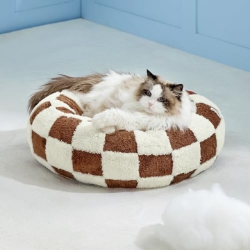 Lesure Donut Bed for Small Dogs & Cats - Cozy Design