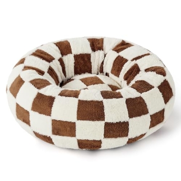 Lesure Donut Bed for Small Dogs & Cats - Cozy Design