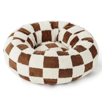 Lesure Donut Bed for Small Dogs & Cats - Cozy Design