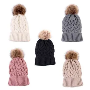 Matching Mother & Baby Winter Hats for Cozy Family Outings