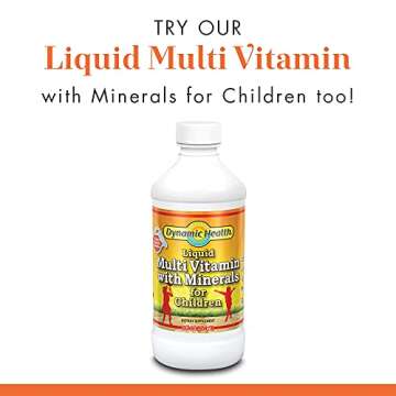 Dynamic Health Liquid Vitamin C for Kids 333 mg with Rose HIPS, Acerola & Bioflavonoids | Approx. 96 Servings, 16 FL OZ