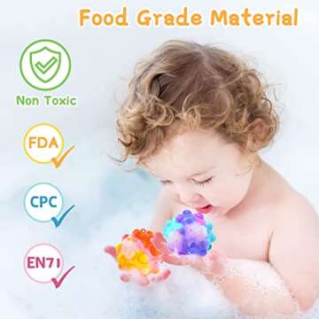 Pop Fidget Toys Balls for Kids - 9 Pack Party Favors