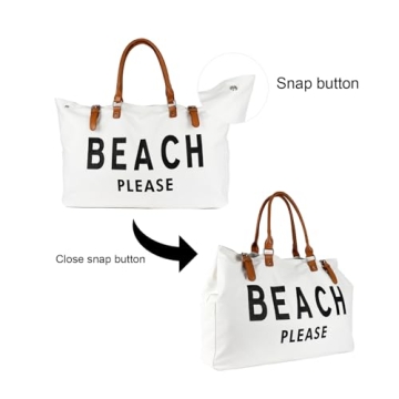 Lamyba Waterproof Sandproof Beach Bag Tote Stylish Functional