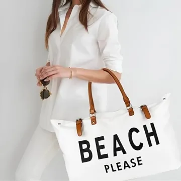 Lamyba Waterproof Sandproof Beach Bag Tote Stylish Functional