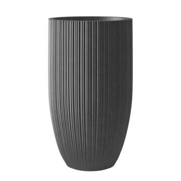 Morrava 24 Inch Tall Concrete Planter for Stunning Decor