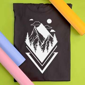 Siser EasyWeed Heat Transfer Vinyl 11.8" x 30ft Roll (White) - Compatible, Cricut, Silhouette and Other Craft/Professional Cutters - CPSIA Certified