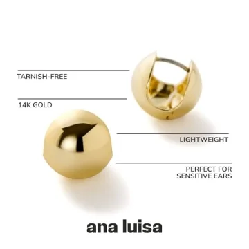 Ana Luisa Spherical Earrings - Stylish and Comfortable Huggies