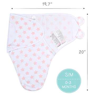 The Peanutshell Baby Swaddle Blankets Set of 3 Floral