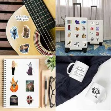 Throne of Glass Aesthetic Stickers, 50 PCS Vinyl Stickers