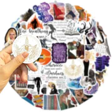 Throne of Glass Aesthetic Stickers, 50 PCS Vinyl Stickers