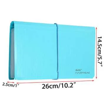 BTSKY Expanding File Folder - 13 Pockets, Portable, Durable