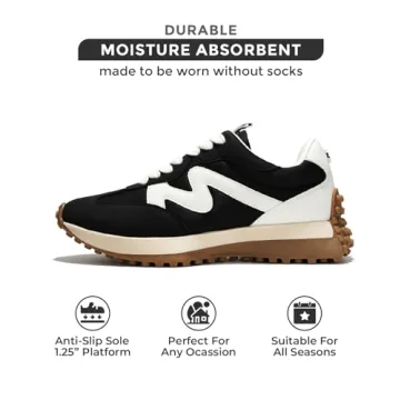 Women's Memory Foam Sneakers Lightweight Non-Slip Comfort