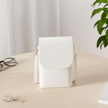 BOSTANTEN Vegan Leather Small Crossbody Bags for Women Designer Cell Phone Bag Wallet Purses Adjusta...