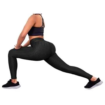 Ewedoos Workout Shorts Womens High Waist Tummy Control Booty Shorts Butt Lift Gym Shorts TikTok Short Compression Shorts Black