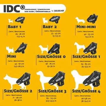 JULIUS-K9 IDC Powerharness for Big Dogs, Size 2 Black