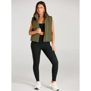 AUTOMET Women's Puffer Vest Lightweight with Pockets
