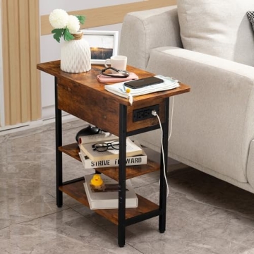Yoobure End Table with USB Charging Station