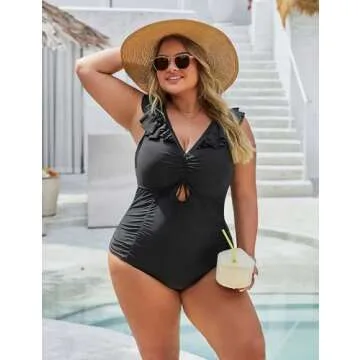 Stylish Plus Size Women’s One Piece Swimsuit for Summer
