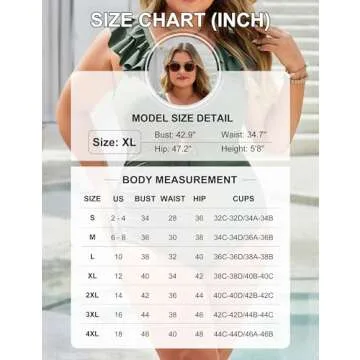 Stylish Plus Size Women’s One Piece Swimsuit for Summer