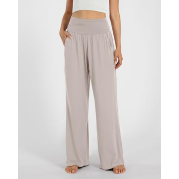 ODODOS Women's Comfortable Palazzo Pants with Pockets