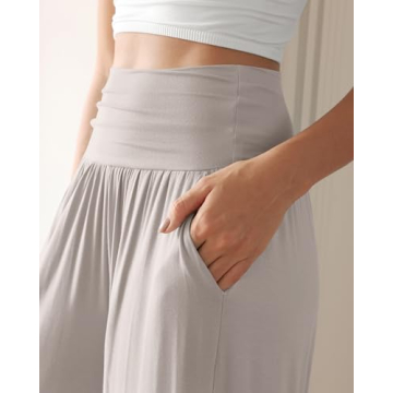 ODODOS Women's Comfortable Palazzo Pants with Pockets