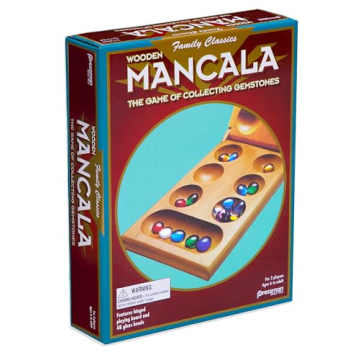 Pressman Mancala Real Wood Folding Set for 2 Players