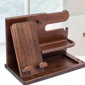 Wood Phone Docking Station for Men & Gift Ideas