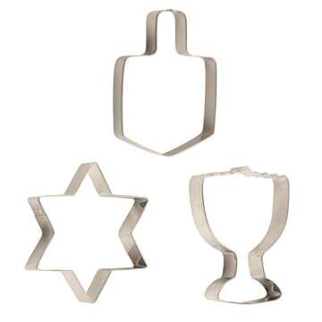 Rite Lite Chanukah Cookie Cutters Set of 3 for Holiday Fun