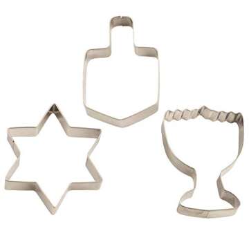 Rite Lite Chanukah Cookie Cutters Set of 3 for Holiday Fun