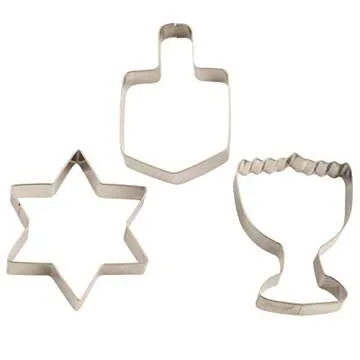 Rite Lite Chanukah Cookie Cutters Set of 3 for Holiday Fun