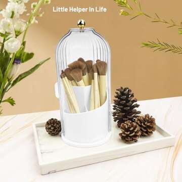 Ezebesta Makeup Brush Holder Organizer for Vanity