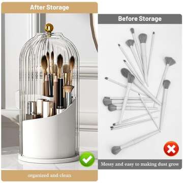 Ezebesta Makeup Brush Holder Organizer for Vanity