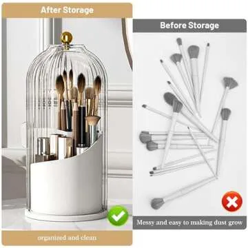 Ezebesta Makeup Brush Holder Organizer for Vanity