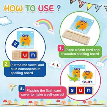 CVC Word Educational Toy Spelling Games, Preschool Toddler Learning Activities, Montessori Learning ...