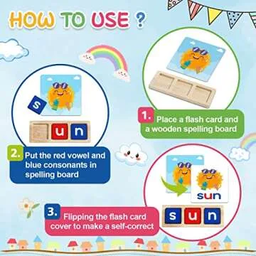 CVC Word Educational Toy Spelling Games, Preschool Toddler Learning Activities, Montessori Learning ...