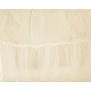 DRESSTELLS 50s Petticoat Skirts, Women Vintage Tutu Underkirt, Halloween Party Pinup Rockabilly Midi Audrey Hepburn Crinoline, Puffy Tulle Half Slip Champagne L