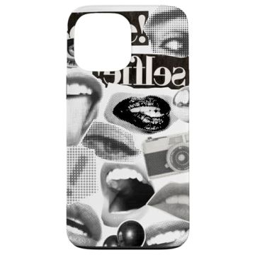 iPhone 13 Pro Max Selfie Halftone Pop Art Collage Case – Premium Protection Meets Artistic Flair
