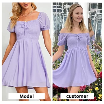 Byinns Women's Floral Sundress with Sweetheart Neckline