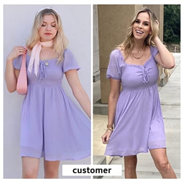 Byinns Women's Floral Sundress with Sweetheart Neckline