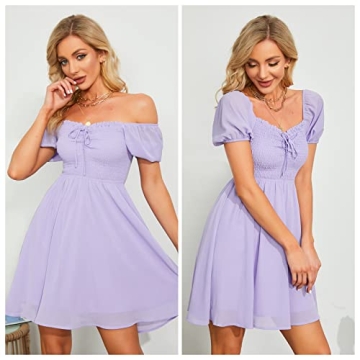 Byinns Women's Floral Sundress with Sweetheart Neckline