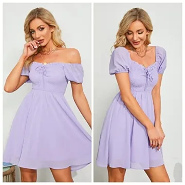 Byinns Women's Floral Sundress with Sweetheart Neckline