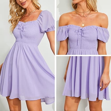 Byinns Women's Floral Sundress with Sweetheart Neckline