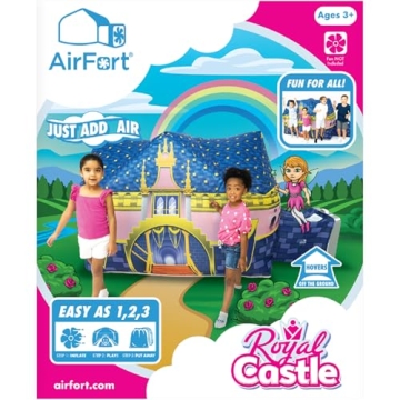 Inflatable AirFort Royal Castle for Kids Instant Play Tent