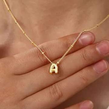 Personalized Turandoss Gold Necklace - Elegant Initial Jewelry