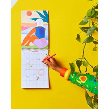Ban.do Best Year Ever 2021 Wall Calendar with Stickers, Hanging Planner Covers January 2021 - December 2021, This Will Be Your Year